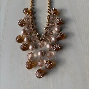 kate spade Gold and Brown Bib Necklace